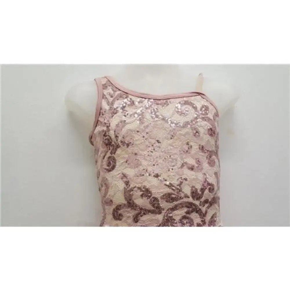 Pre-Owned Dance Costume Medium Child Pink Curtain Call E1360 Lyrical Ballet Con